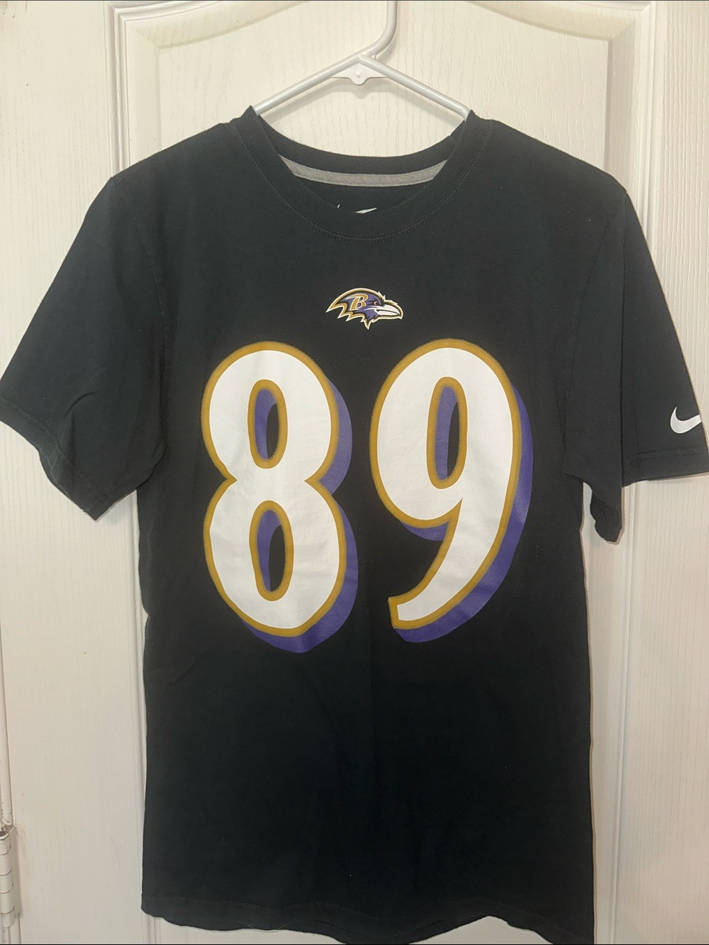 Nike Black Baltimore Ravens 89 Tee with White, Gold & Purple Accents